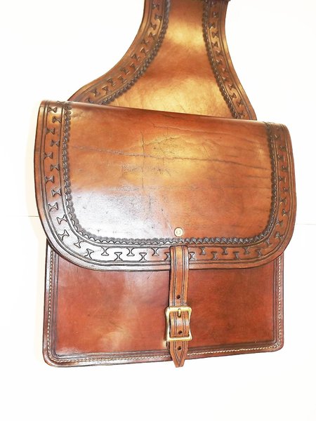 Saddle Bags, Tooled Serpentine Pattern, Custom Made to order. Location / Saddle Bags\\n\\n6/27/2021 3:13 PM