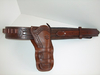Ranger Style Cartridge Belt with a Single Mexican Double Loop Holster